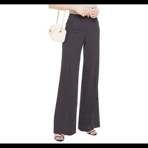 Alice and Olivia Dylan polka-dot crepe flared pant NEW WITH TAG